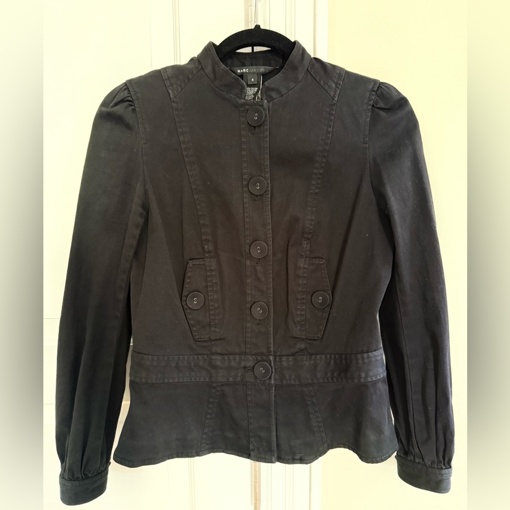 Vintage Marc Jacobs Black Button-Up Cotton jacket size 4 - Picture 15 of 16